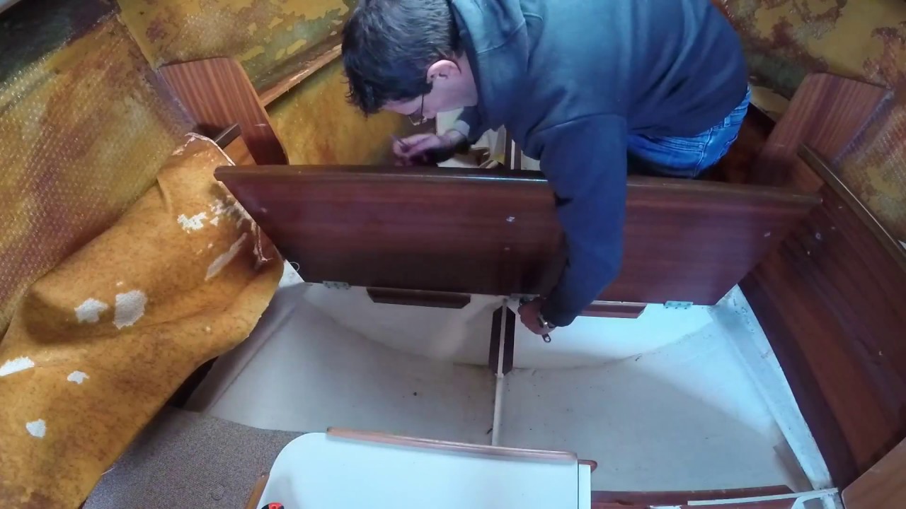 Sailing Jabuka Ep. 2 - removing the side panels and headlining -