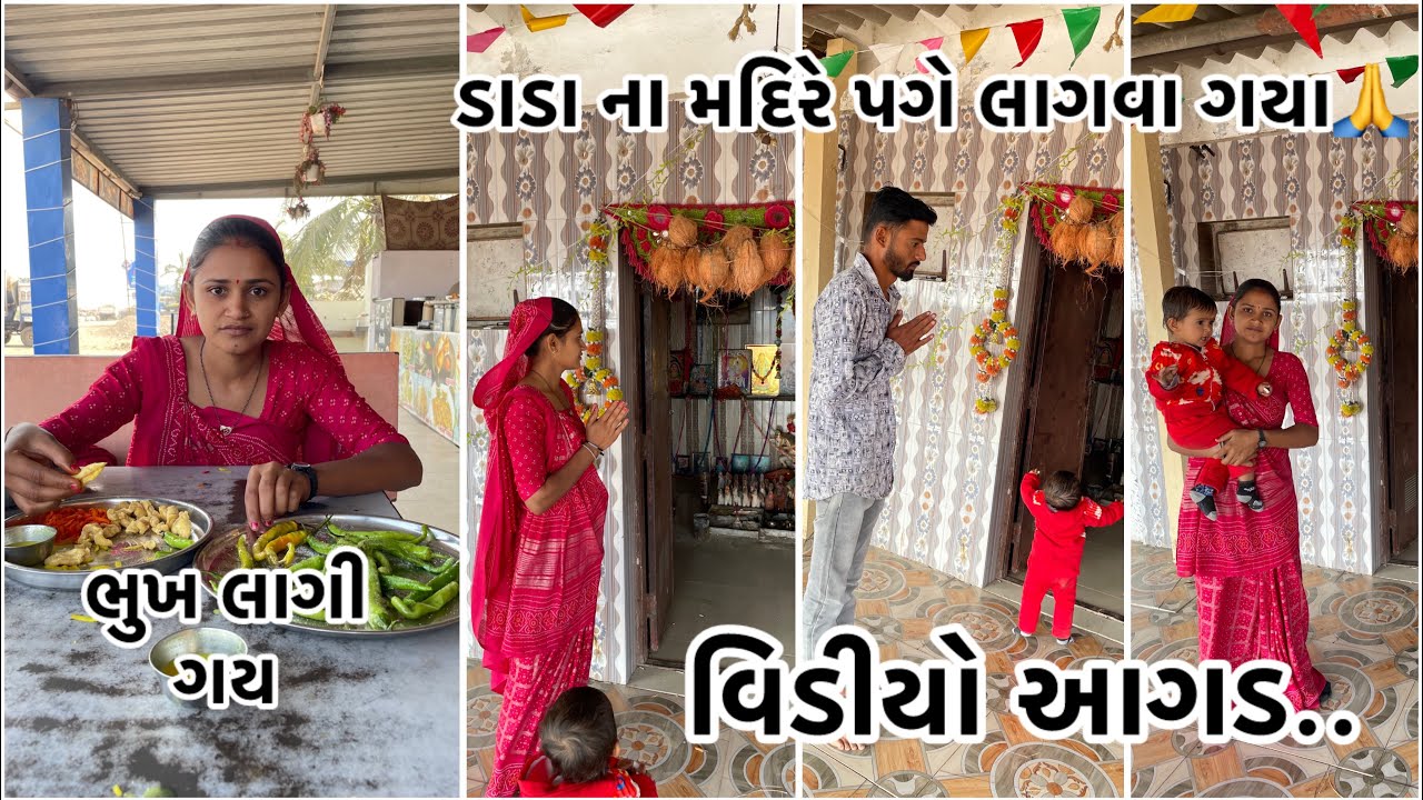 આજે તો ડાડા વછરાજ ના મદિરે ગયા🙏  #dailyvlog #viralvideo #vlog 
