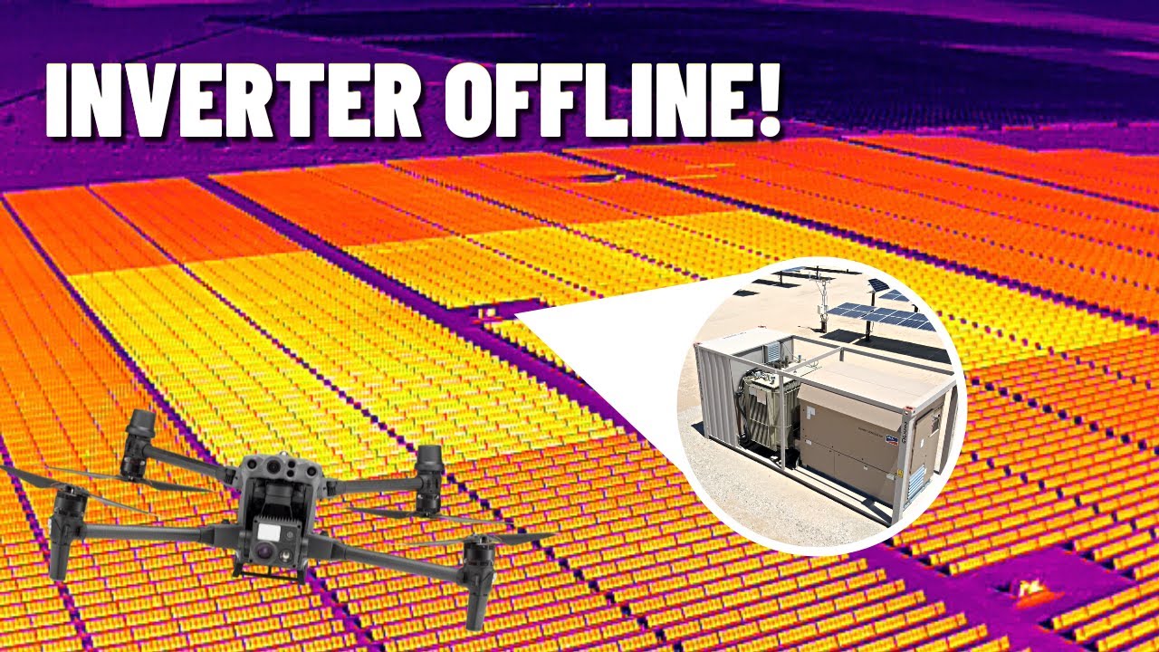 Aerial Thermography Offline Inverter - Utility PV Power Plant
