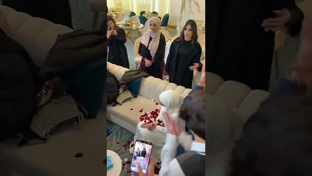 شوق الزعبي في زواج حبيبتها 😍❤️