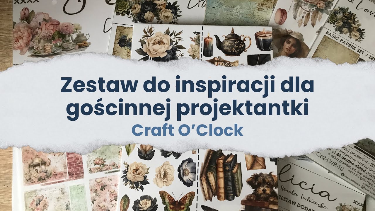 Jak wygląda ZESTAW dla gościnnej projektantki DO STWORZENIA INSPIRACJI dla @CraftOClock?