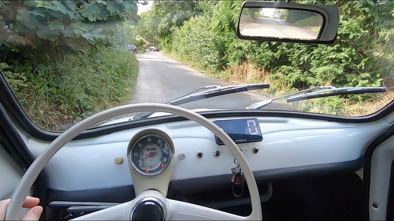 Classic Fiat 500 POV Drive (in the Rain!)