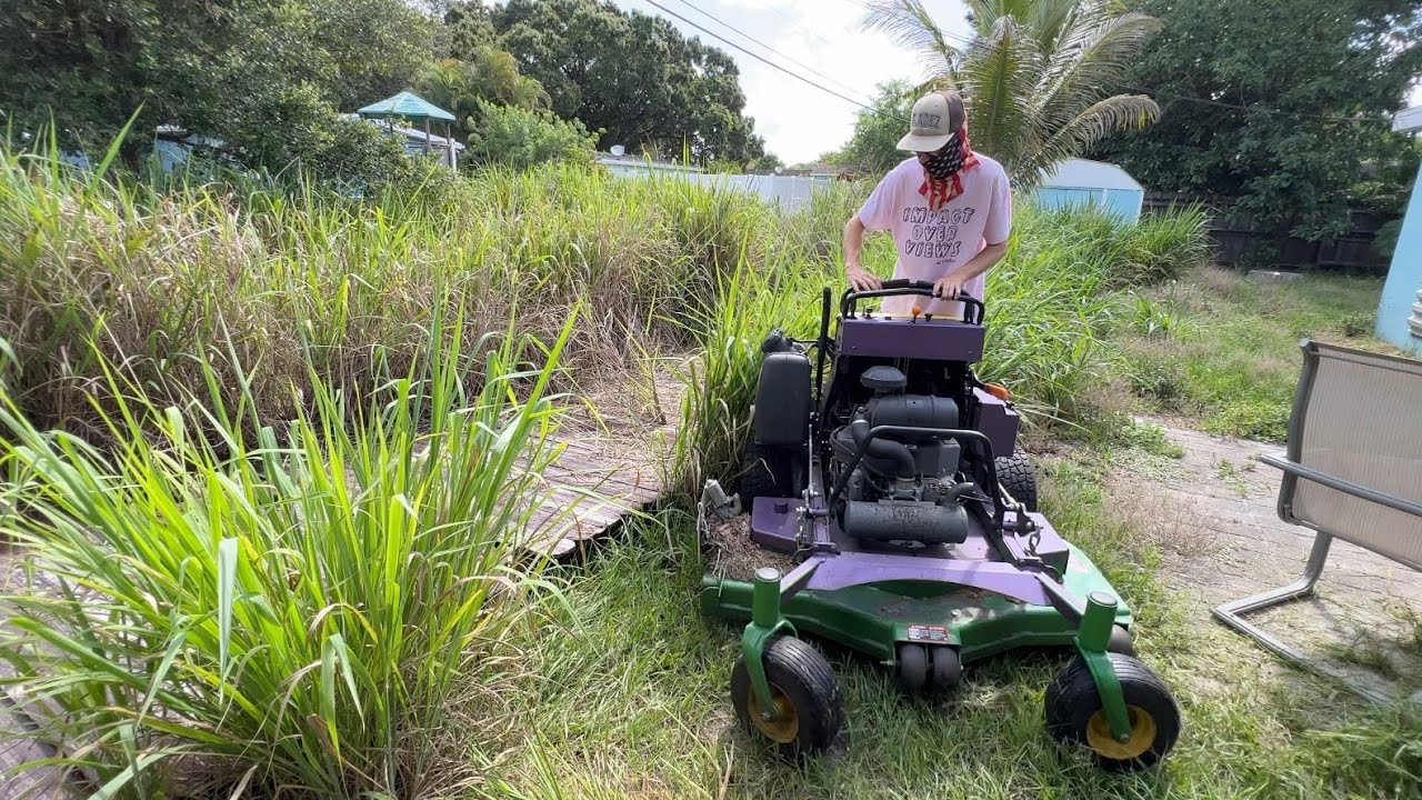 NOBODY would mow this EXTREMELY NEGLECTED backyard for this HOME OWNER… SO I DID IT FOR FREE!!
