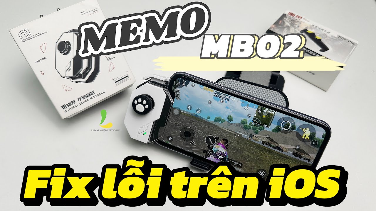[iOS] Tay cầm MEMO MB02 khắc phục lỗi loạn ,không nhận nút ,không ghìm tâm...