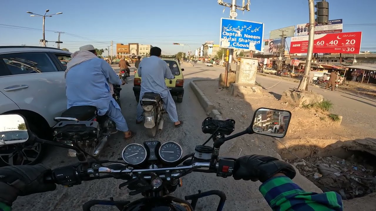 Lehtrar Rd 4K POV Bike Ride| Tramri Chowk | GoPro Motorcycle Drive | Streets Of Pakistan 🇵🇰 | 2023