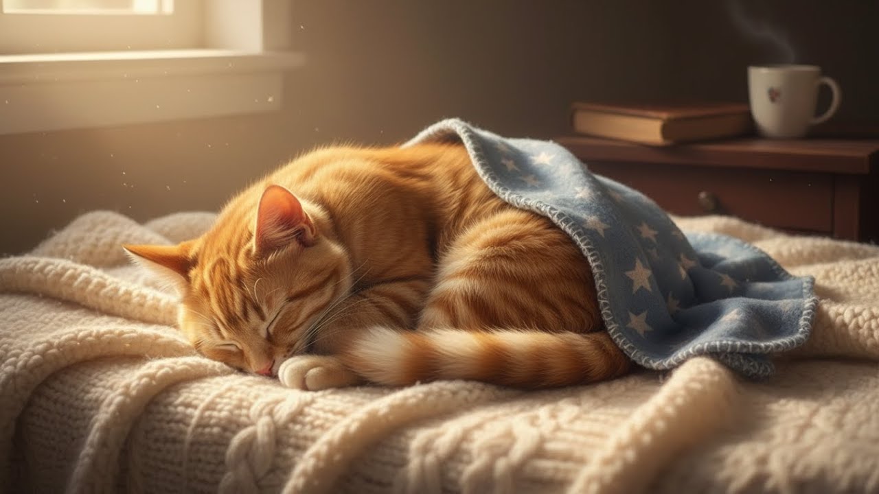 Relaxing Cat Music for Night 🐾 | Cozy Sleep Instrumental