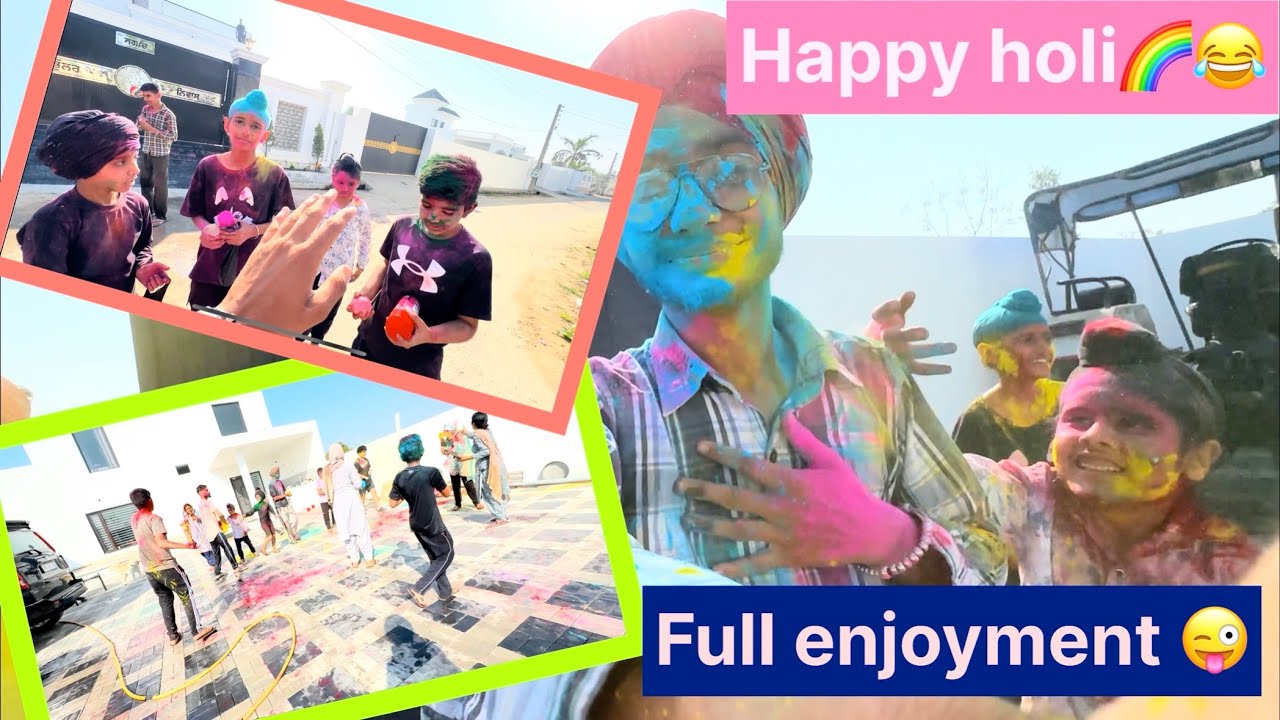 Happy holi 🌈😂 ( Full enjoyment )😜