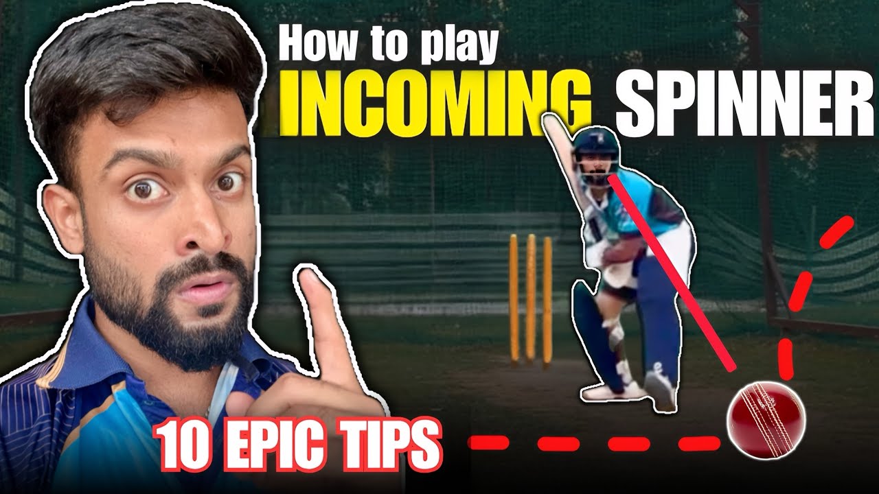 How to Play INCOMING SPINNERS in Cricket: *10 LIFE Changing TIPS *😍🔥| Spinners ko kaise khele ✅💯