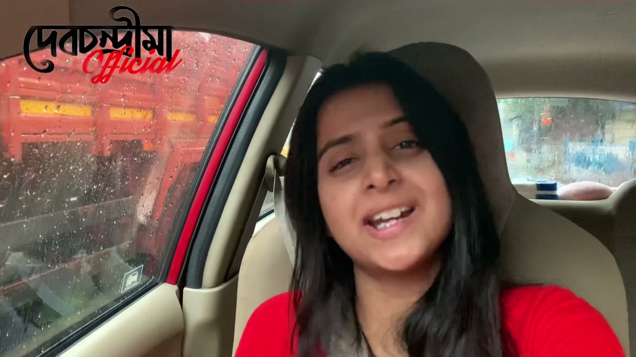 Car Got Stuck In Rain 😭 | Debchandrima Singha Roy | DebchandrimaOfficial