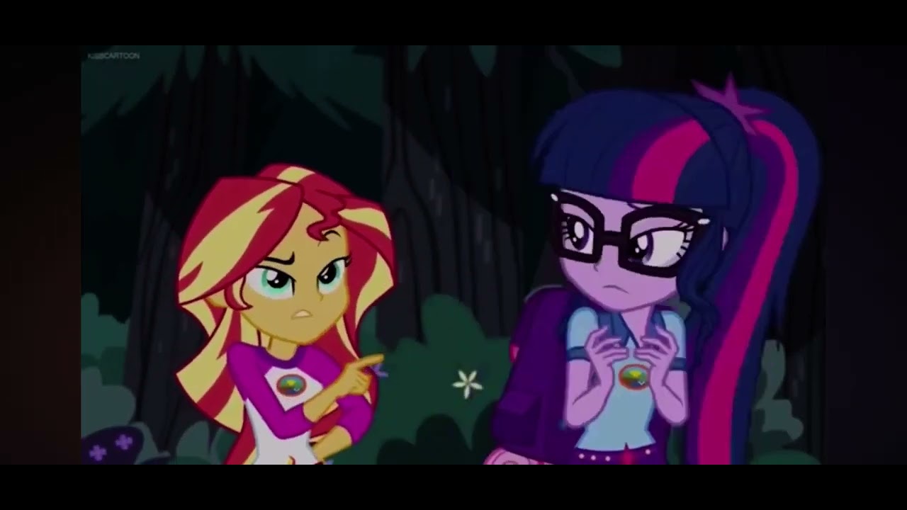 Disney Pixar My Movie 10 (2025) Sunset Shimmer And Twilight Sparkle Scared By Homer Simpson 