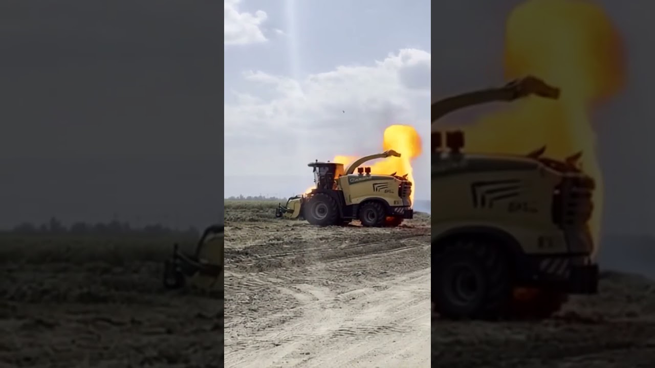 Krone on fire #silage