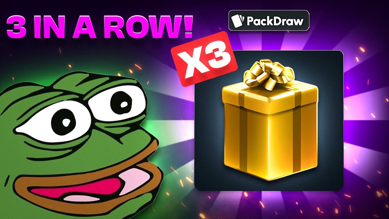 WE HIT 3 GOLDS IN A ROW! (PACKDRAW)
