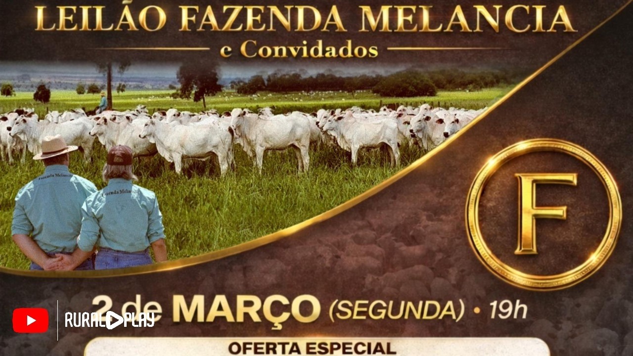 RETRANSMISSÃO / LEILÃO FAZENDA MELANCIA E CONVIDADOS - BATAGUASSU/MS - RURAL PLAY
