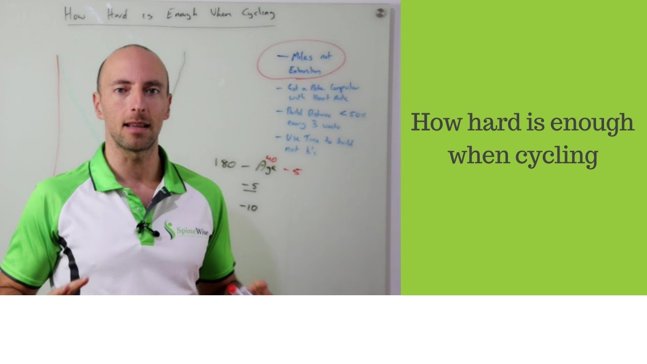 How hard is enough when cycling