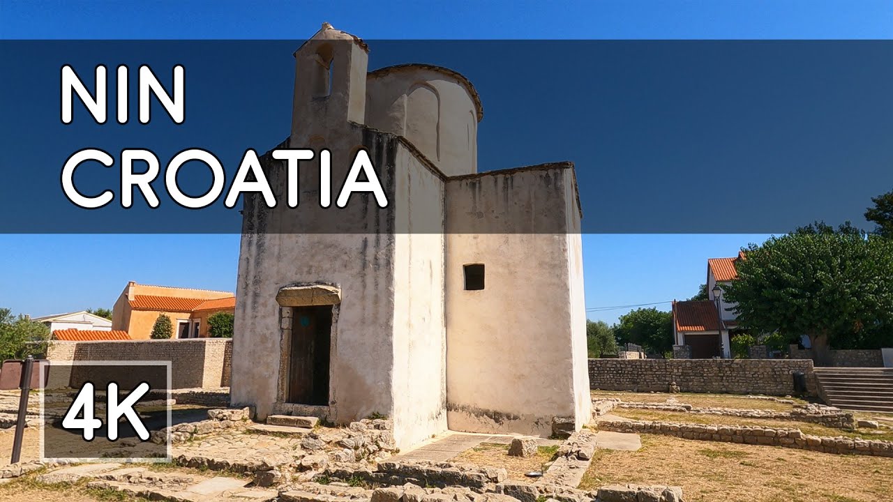 Walking Tour: Nin, Croatia - First Croatian Royal Capital - 4K UHD