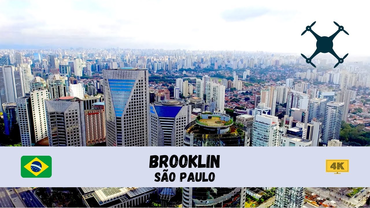 [4K] 🇧🇷 Brooklin, São Paulo - by drone 🇧🇷