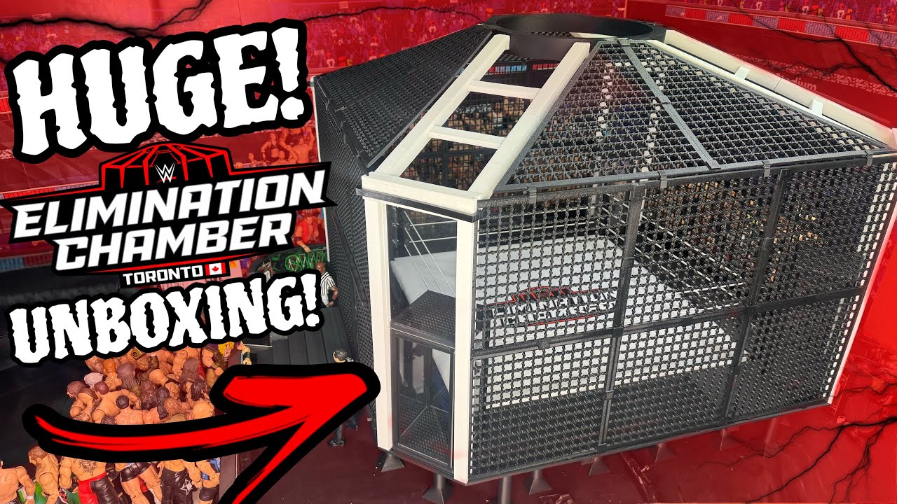 Распаковка игрового набора INSANE WWE ELIMINATION CHAMBER! (И НЕ ТОЛЬКО)