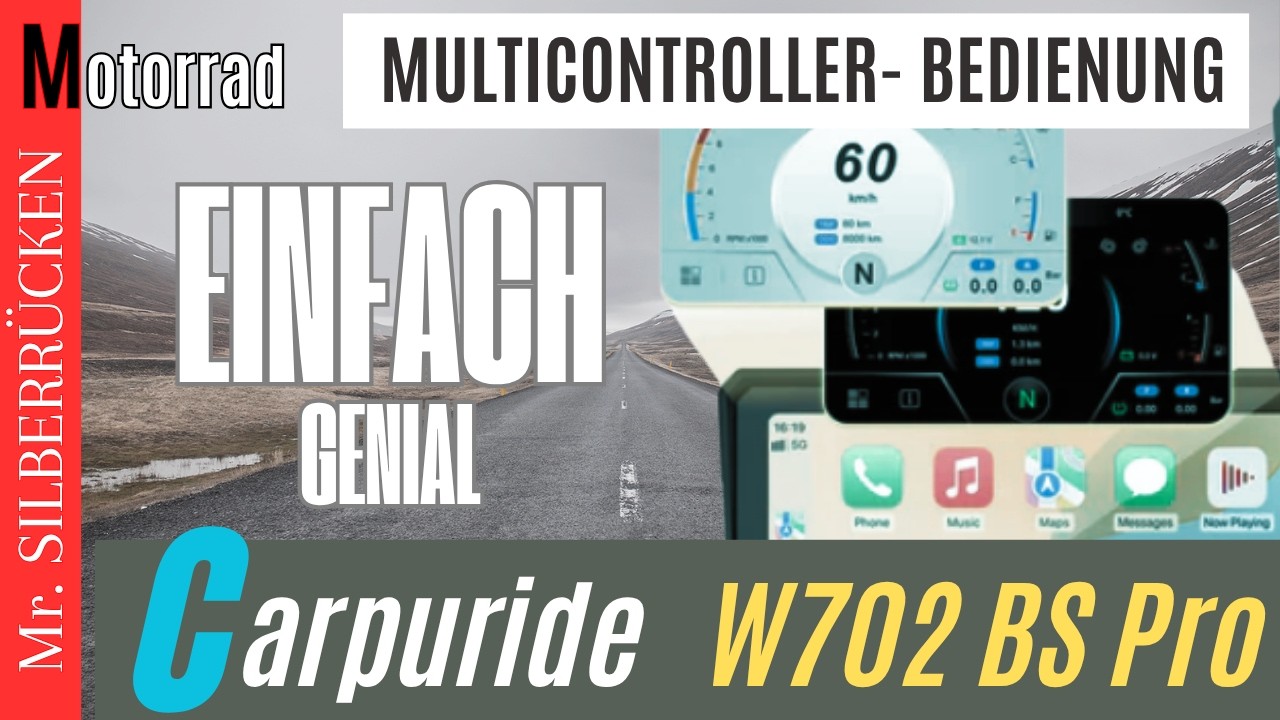 The next Level :Carpuride W702 BS   BMW Motorradnavigation und vieles mehr,mit Wonderweel Bedienung