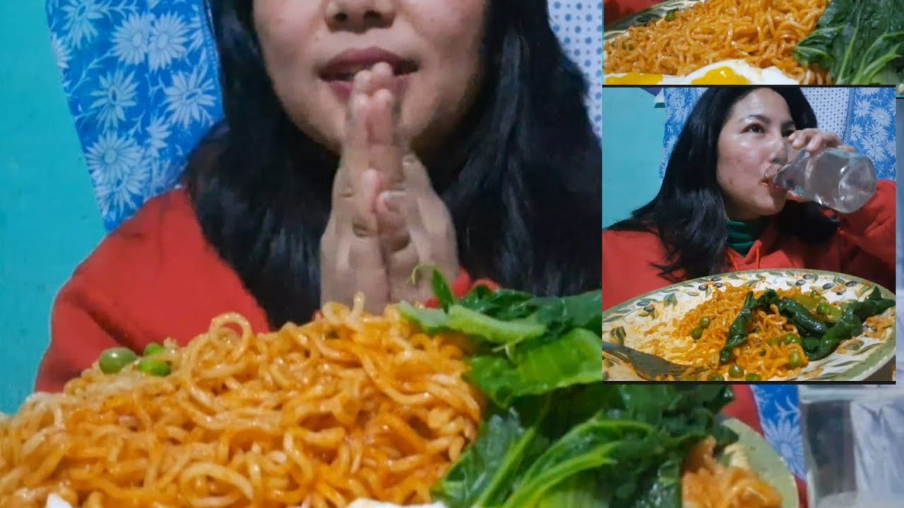 # Mukbang # Eating # Spicy 🔥# 2pm noodles 😛😛😛😛