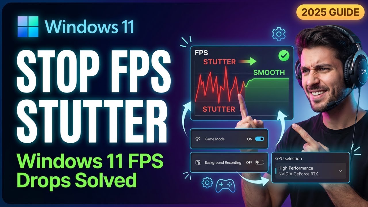 Fix Game Stuttering & Frame Drops in Windows 11 (2026 Guide)
