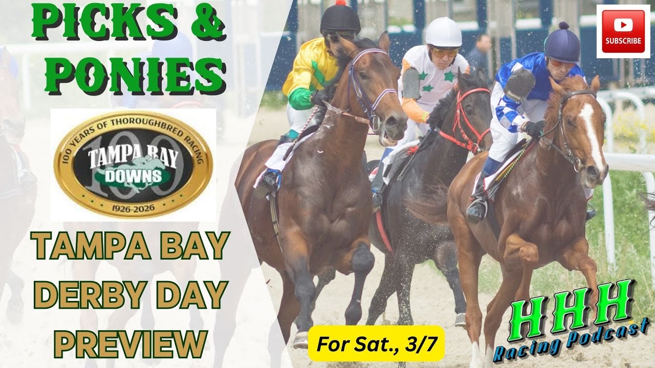2026 TAMPA BAY DERBY DAY / LATE P5 PREVIEW ; Picks & Ponies Ep. 457