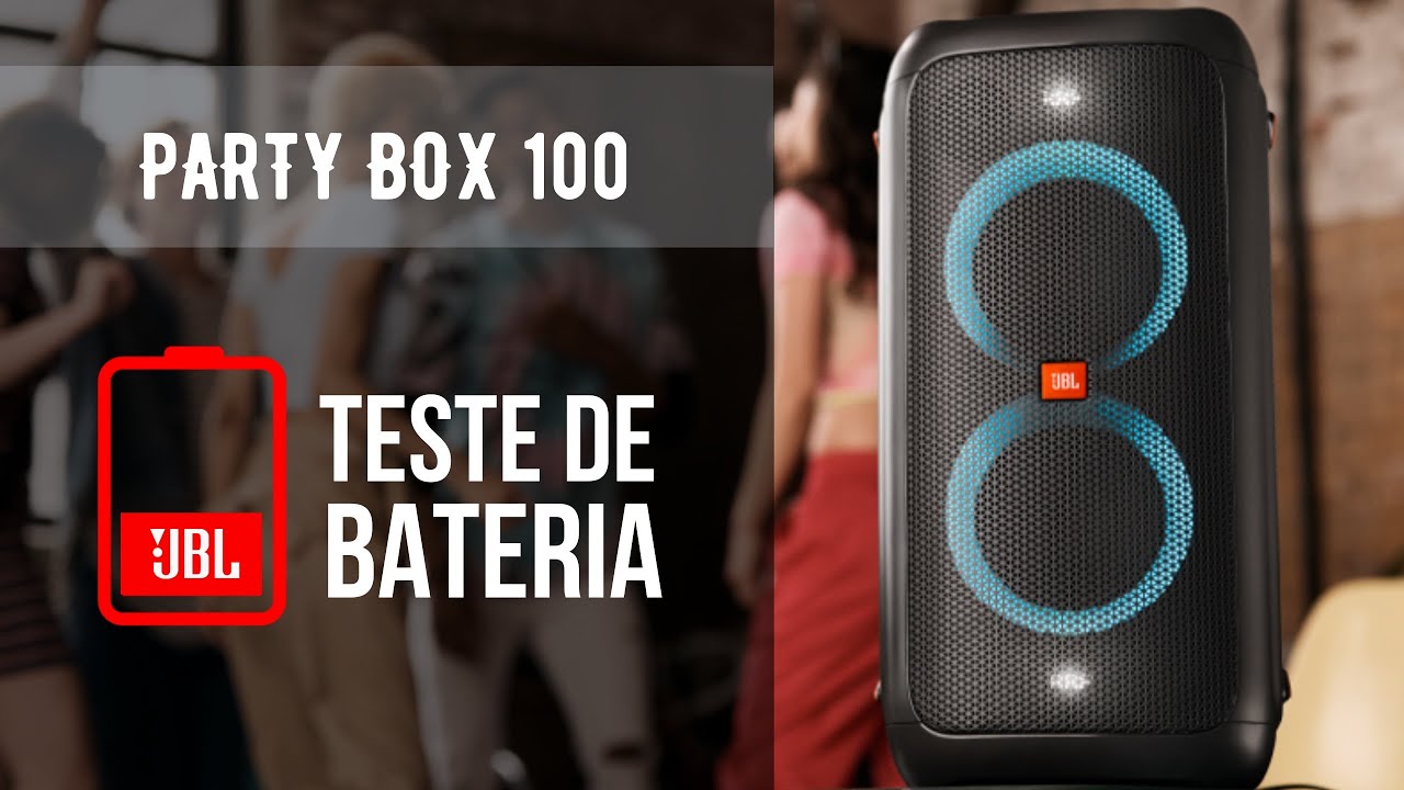 JBL Partybox 100 Teste de Bateria - Quanto será que durou ??