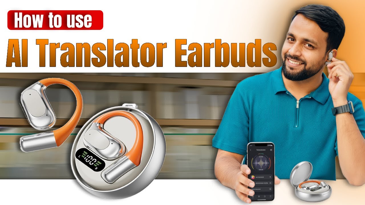 AI Translator Earbuds Full Demo | How to Pair with Phone & Translate Live in Any Language!