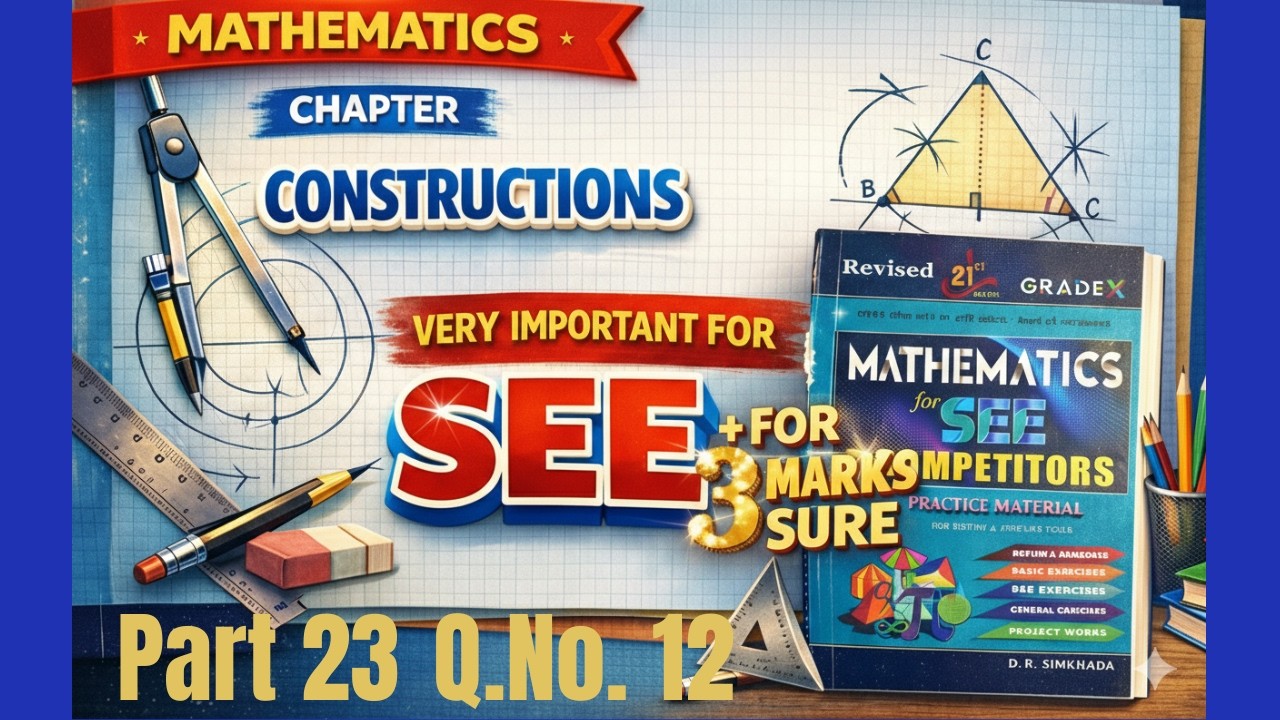 Class 10//Construction part -23/ Read more practice book Q.no. 12