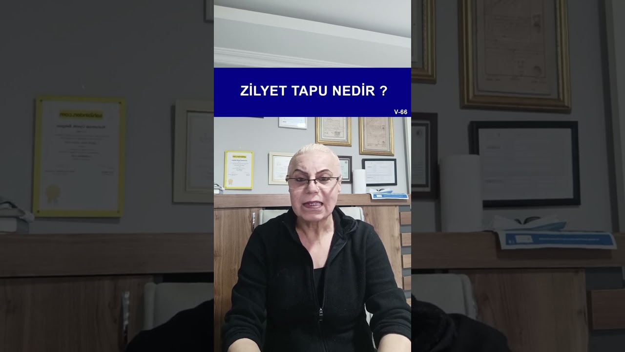 ZİLYET TAPU, ZİLLİYET BELGESİ NEDİR ?