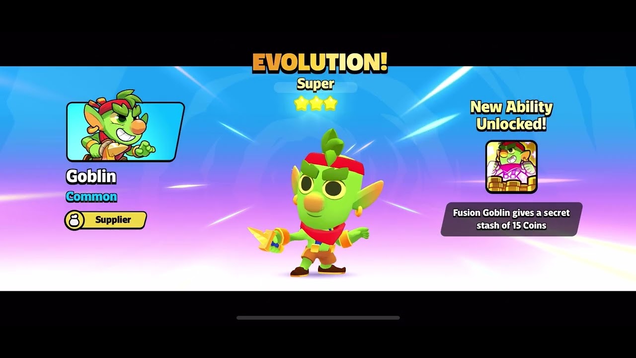Unlocking the Level 3 &ldquo;Super&rdquo; Goblin in Squad Busters!