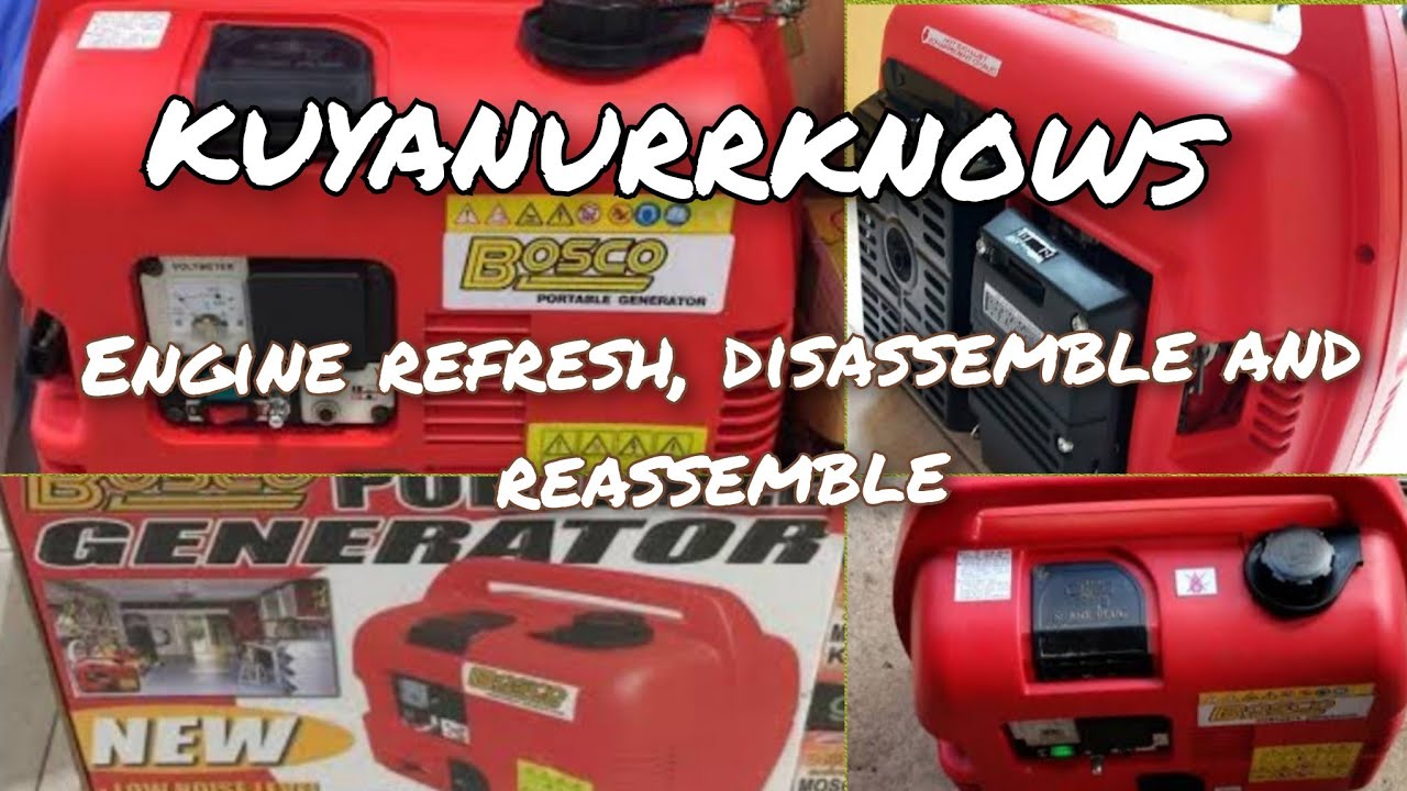 GENERATOR ENGINE REFRESH || Bosco portable generator