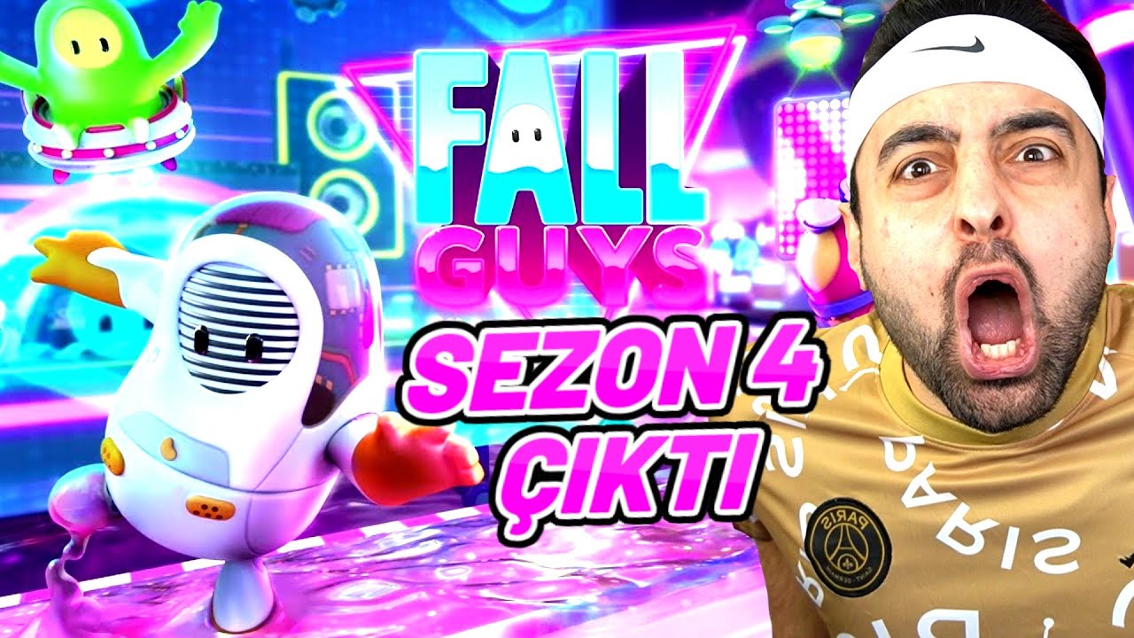 EN EFSANE 4. SEZON &Ccedil;IKTIIII 😱 FALL GUYS UZAY DA !