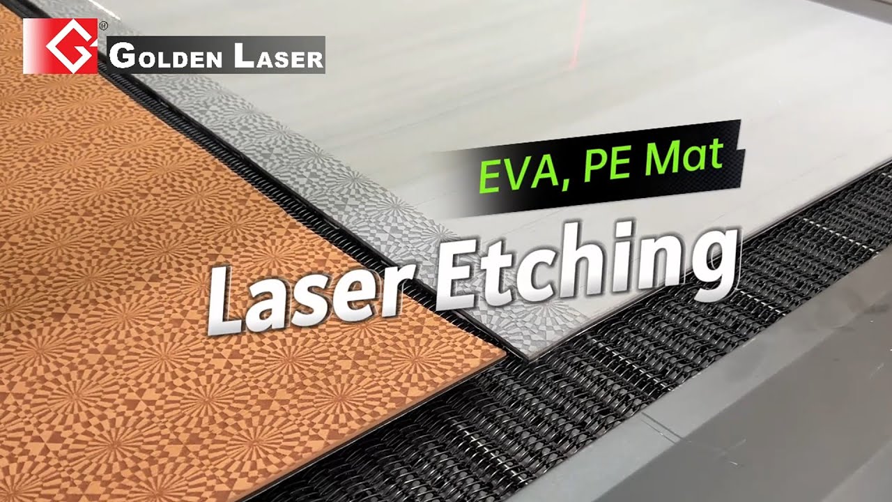 Large Format Galvo Laser Engraving EVA, PE Mat (ON-THE-FLY) - Golden Laser
