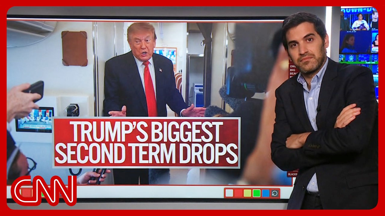 Trump's 5 worst second-term polling collapses