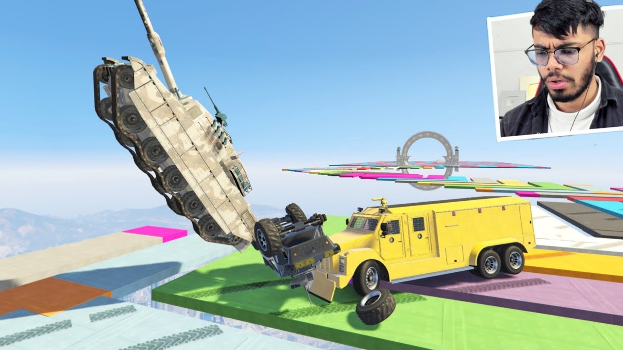 Cars vs Cars Challenge 222.222% People Drown in Water in This GTA 5 Race!