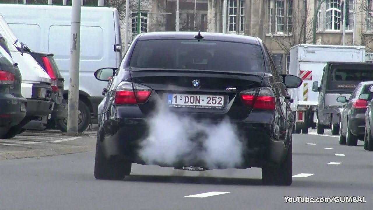 BMW E90 M3 Sedan w/ Guerrilla Exhaust System! Valves open/closed!