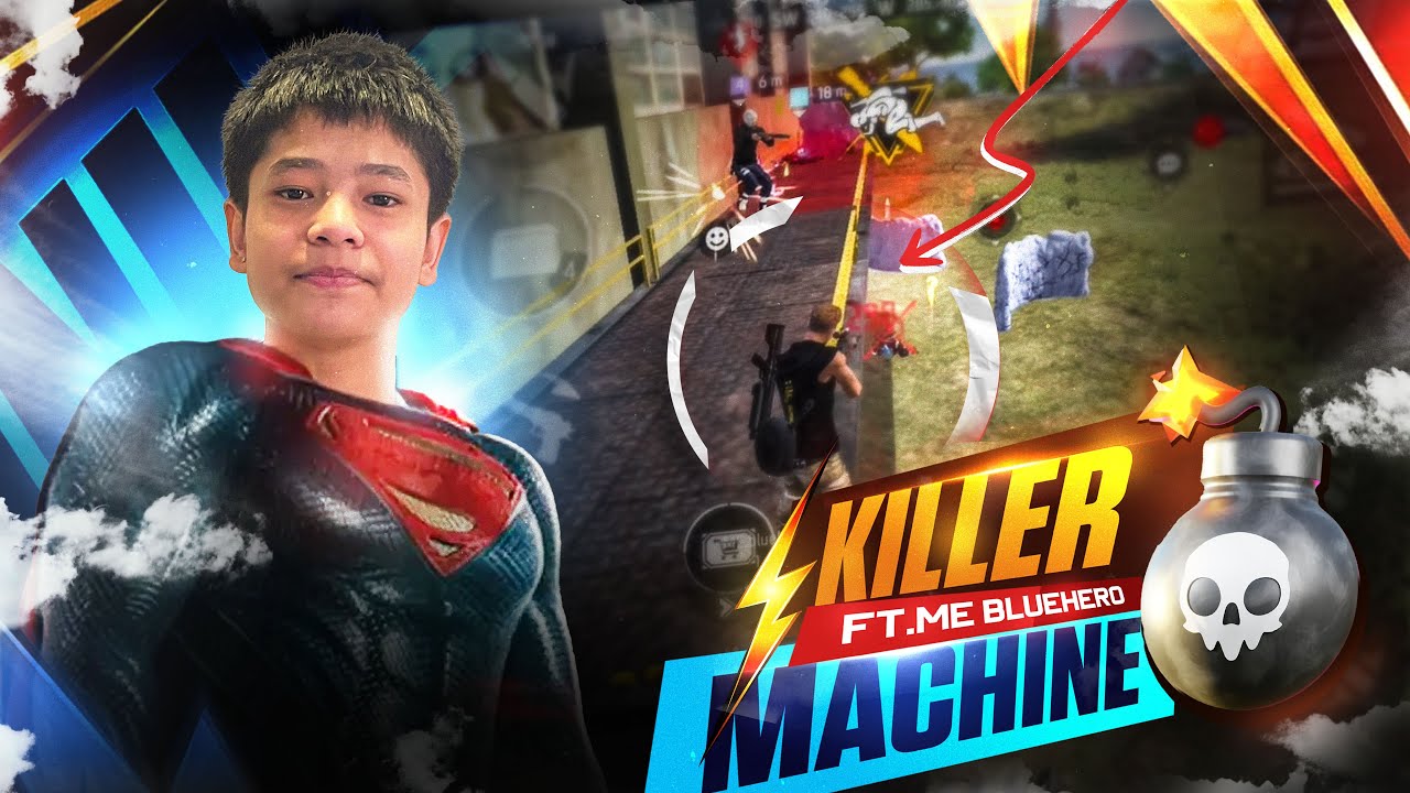 BLUEHERO Becomes SUPERMAN! 🦸‍♂️ | Raw Gameplay | Killer Machine || FT.@Bluehero12345 