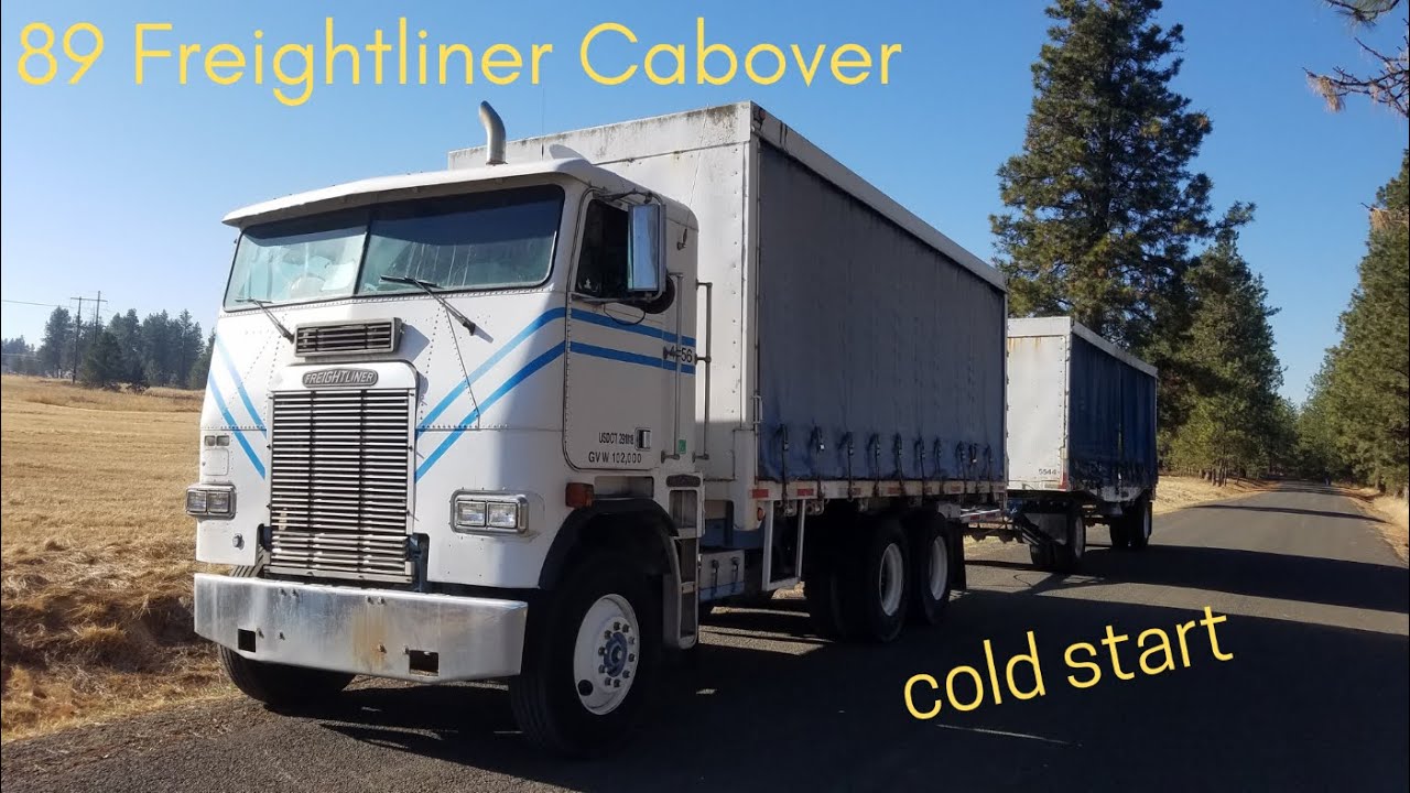 1989 Freightliner Cabover Cummins NTC 400 cold start
