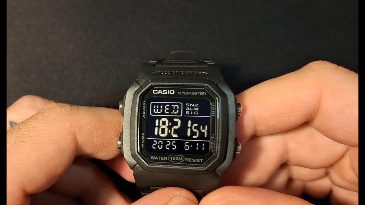 Zegarki z podświetleniem -  Casio W-800H - Szybka Recenzja