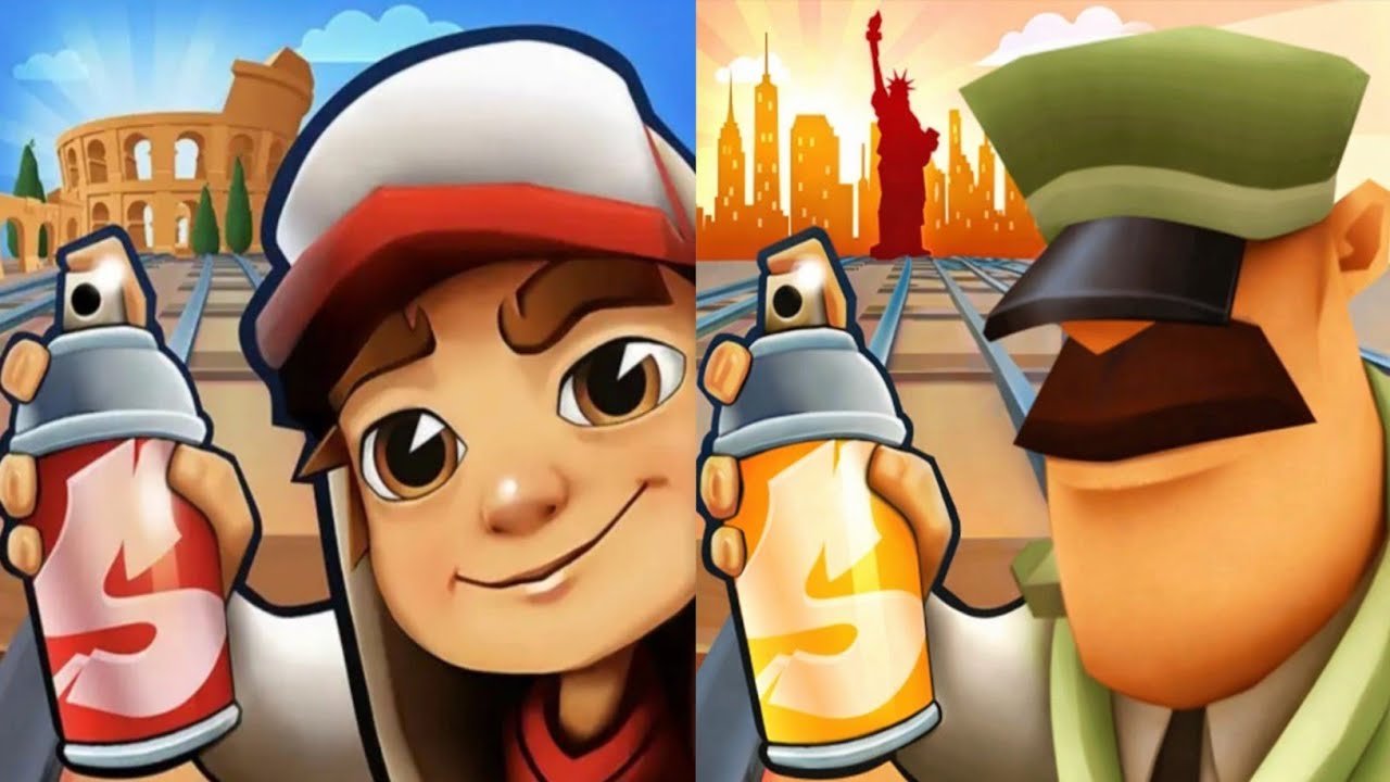Subway surfers : Rome 2026 🆚 New York 2025 Map Comparison 