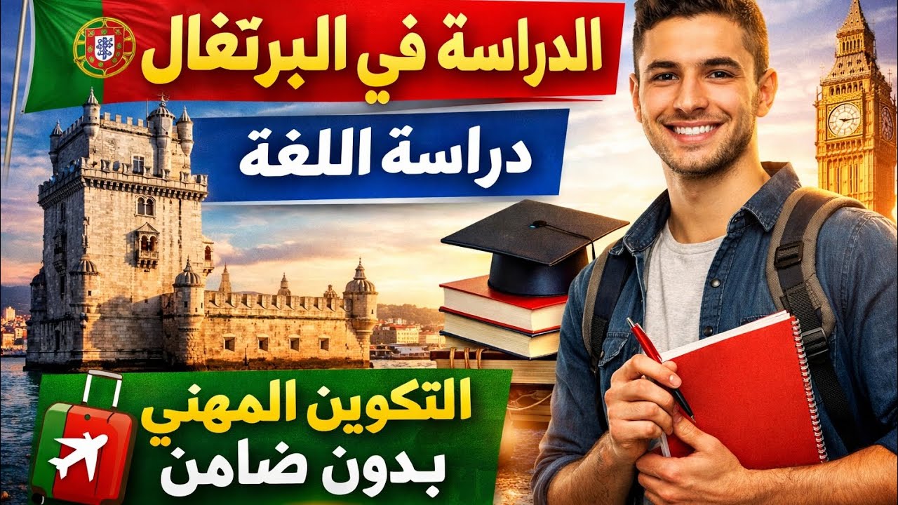 الدراسة في البرتغال جميع الشروط، الدراسه بالبرتغاليه أو بدون لغه ، بدون وجود ضامن ،الملف الشامل 