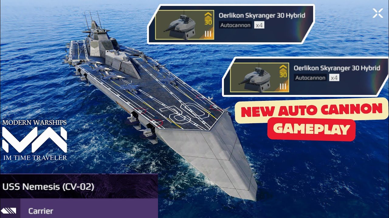 USS Nemesis With Oerlikon Skyranger 30 Hybrid New Event Autocannon! Modern warships