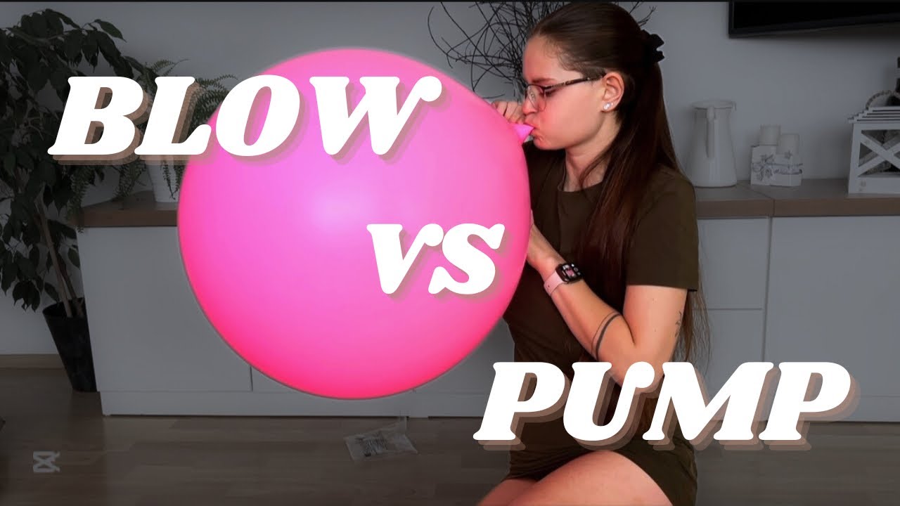 Inflating a 36 Inch Balloon | Mouth vs Hand Pump ASMR 💕 