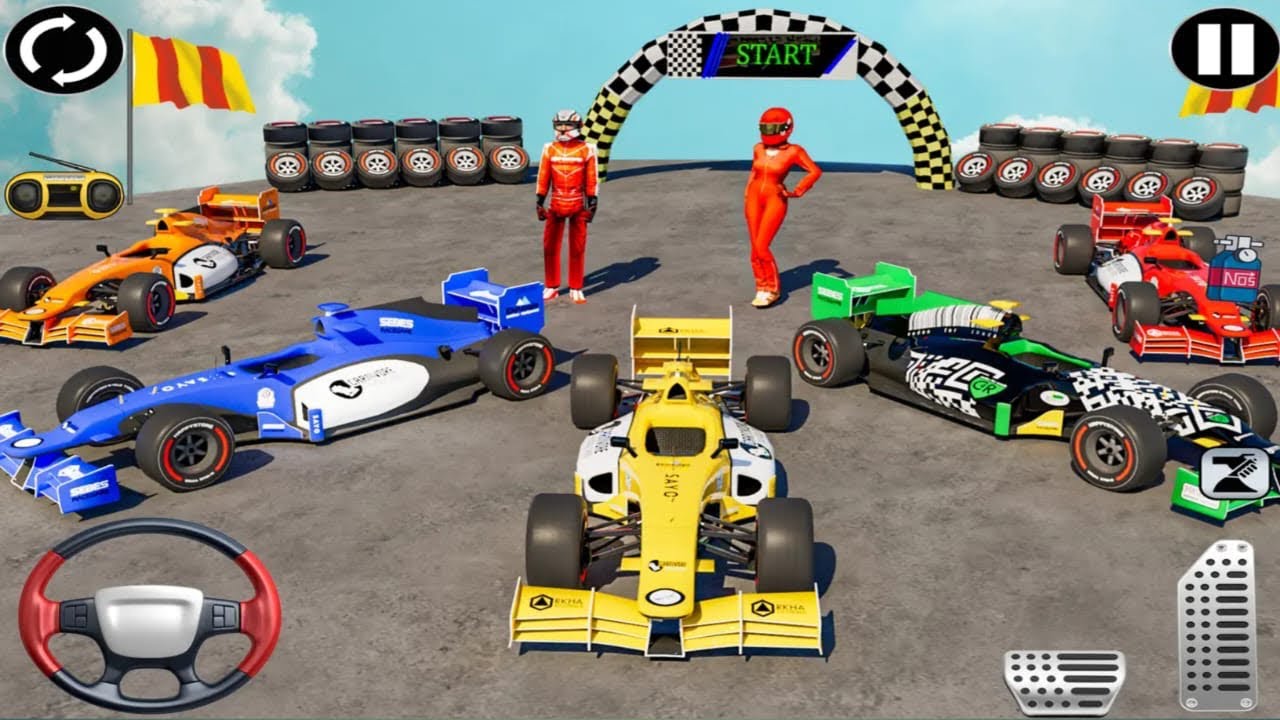 Formula Car stunt Race Ramp - impossible Mega  Ramp driving Android Gameplay