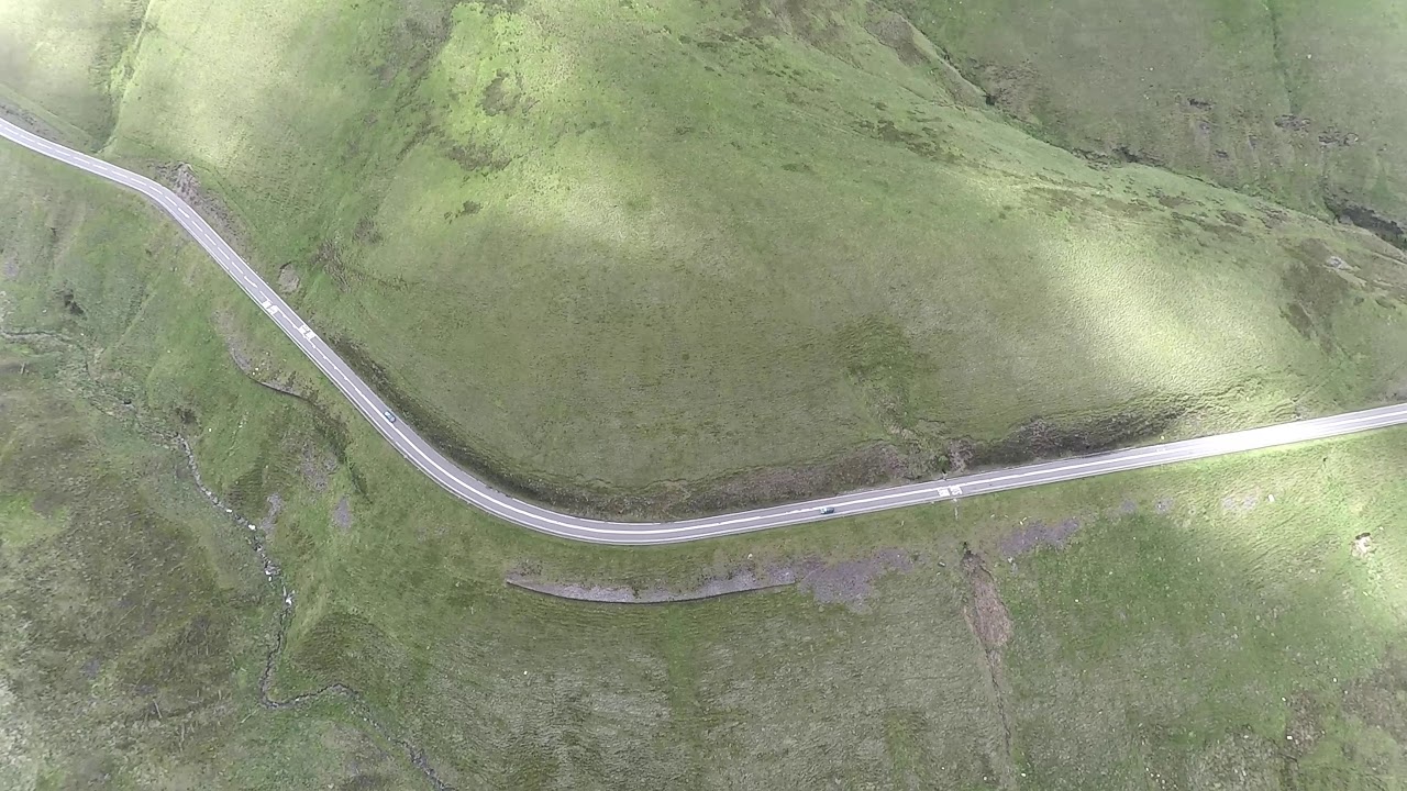 Drone - Top of A4107 heading towards Abergwynfi.