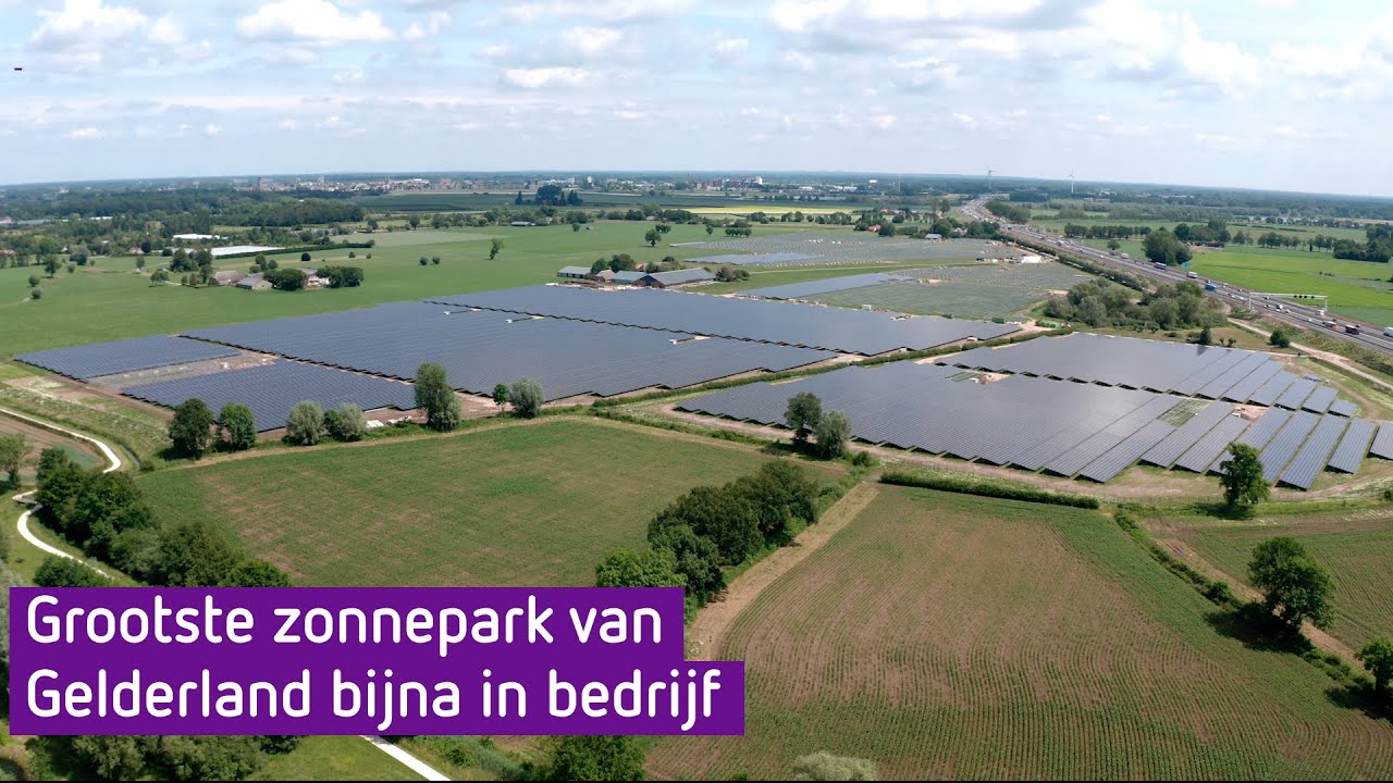 Grootste zonnepark van Gelderland bijna in bedrijf