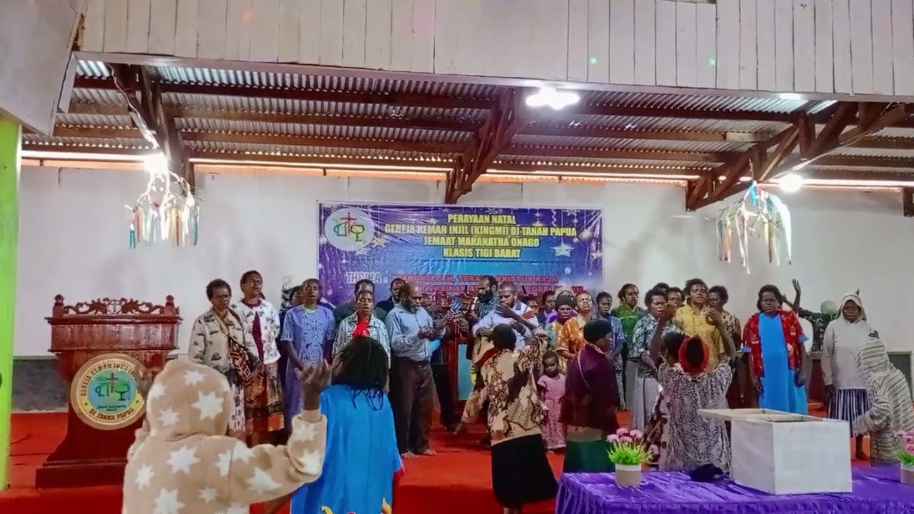 pemuda/i Klasis Anugerah Tigi Barat koordinator Deiyai, Ibadah gabungan hari Minggu 11-2-2024