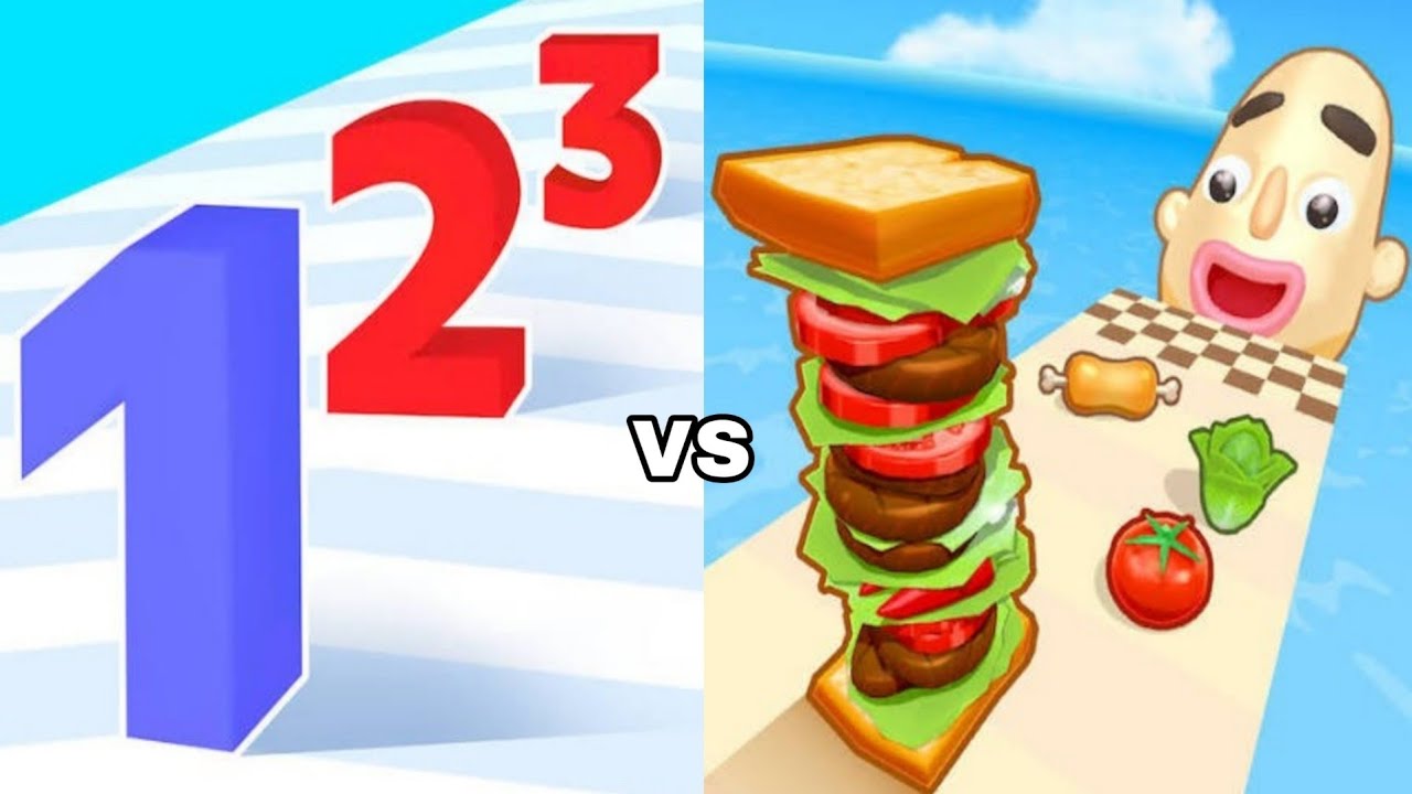 Number Master: Run And Merge Vs Sandwich Runner Gameplay Weekend!
