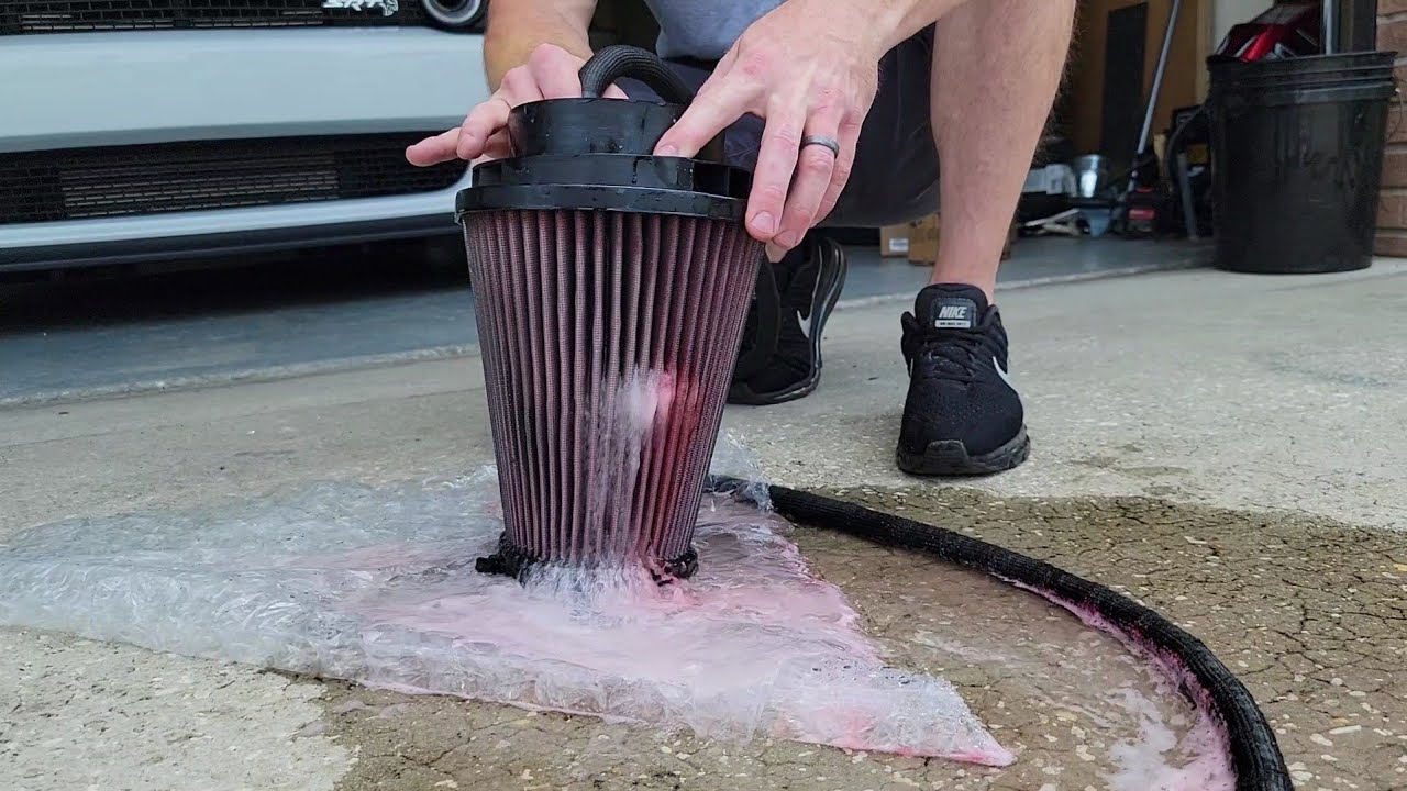 How to clean a Hellcat Redeye air filter