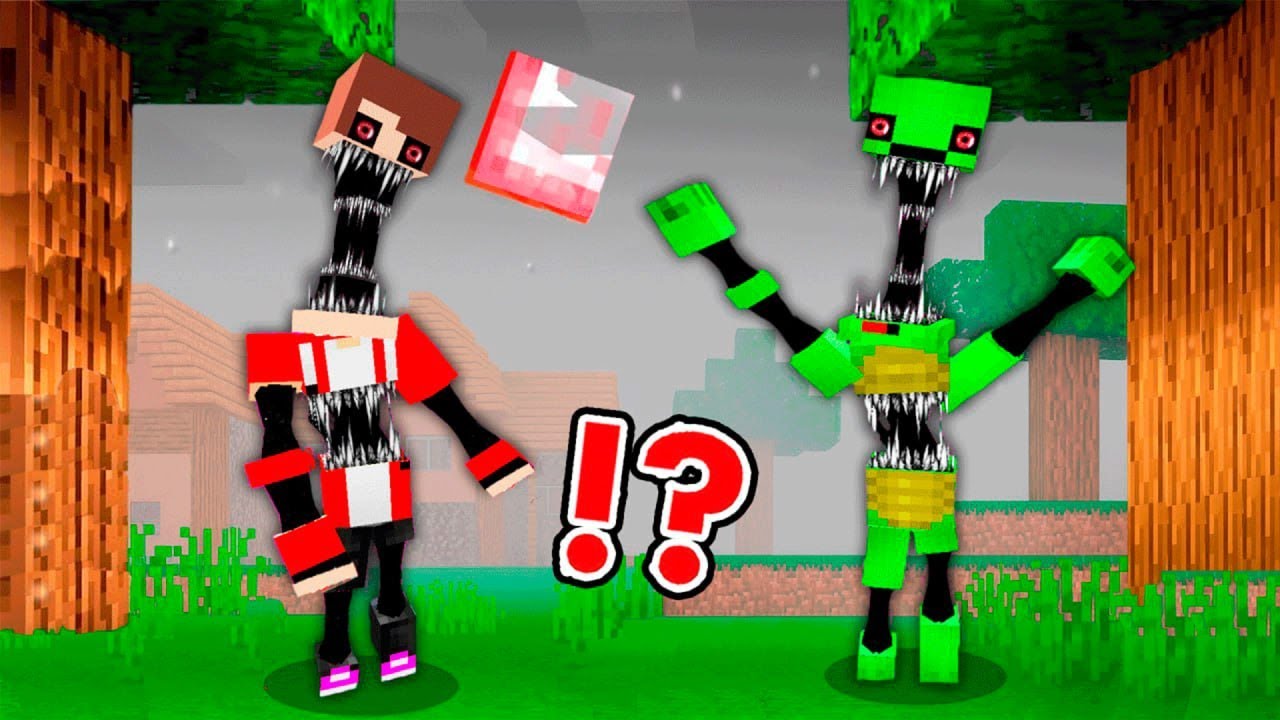 JJ and Mikey Morph into ANOMALY - Maizen Minecraft Animation